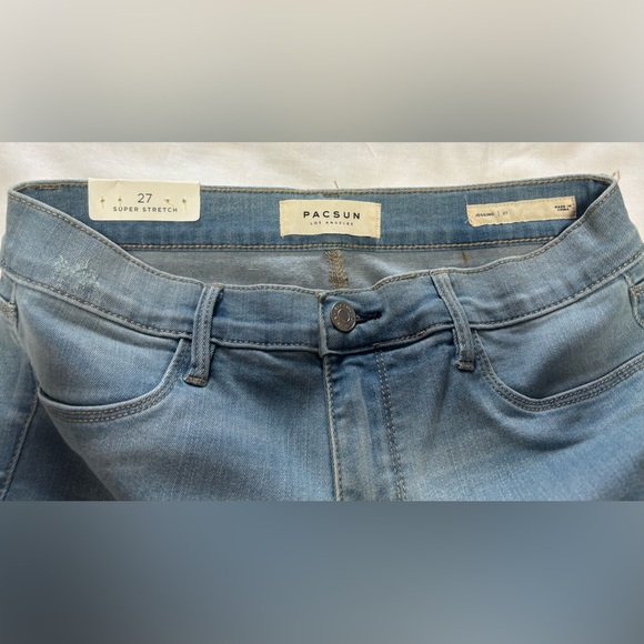 PacSun Light Blue Distressed Skinny Jeans Size 6 NWT - Picture 13 of 16